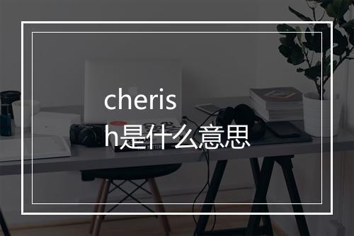 cherish是什么意思