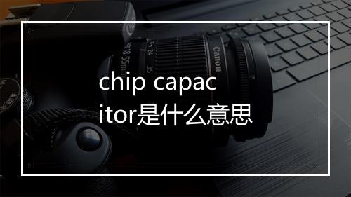 chip capacitor是什么意思