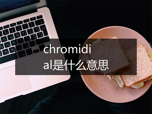 chromidial是什么意思