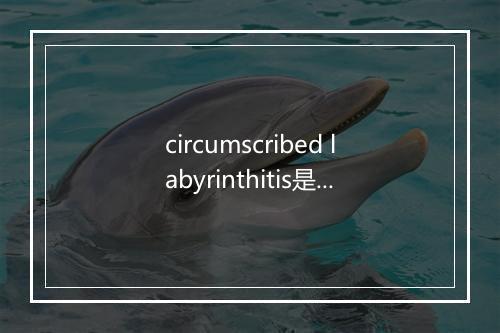 circumscribed labyrinthitis是什么意思