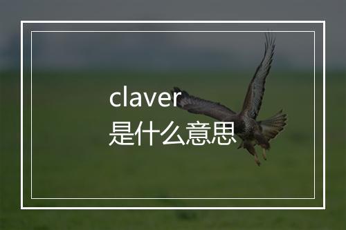 claver是什么意思