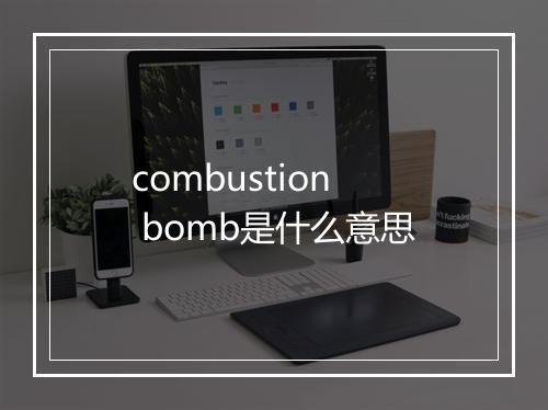 combustion bomb是什么意思