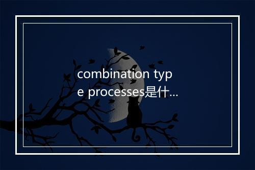 combination type processes是什么意思