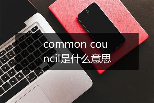 common council是什么意思