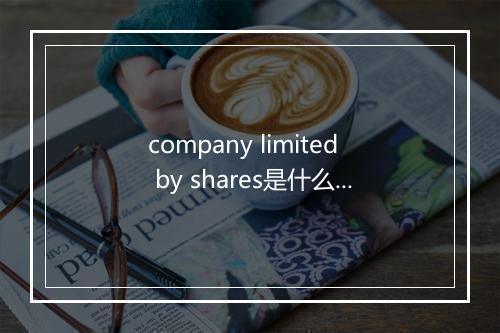 company limited by shares是什么意思