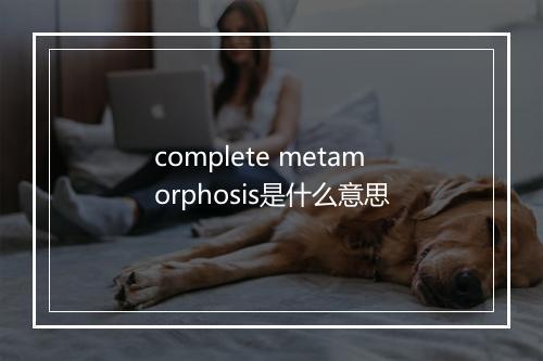 complete metamorphosis是什么意思