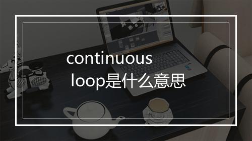 continuous loop是什么意思