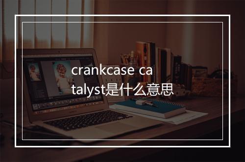 crankcase catalyst是什么意思