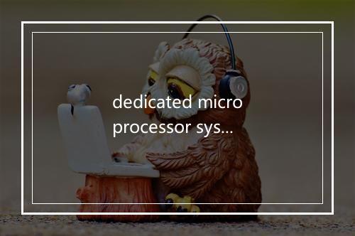 dedicated microprocessor system是什么意思