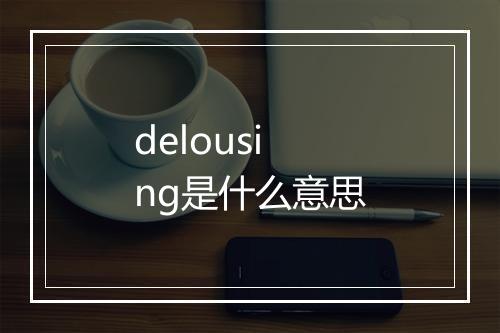 delousing是什么意思