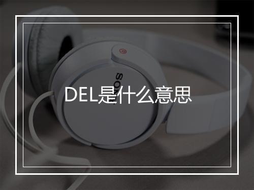 DEL是什么意思