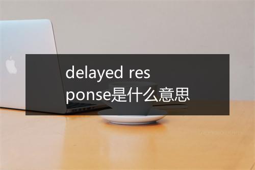 delayed response是什么意思