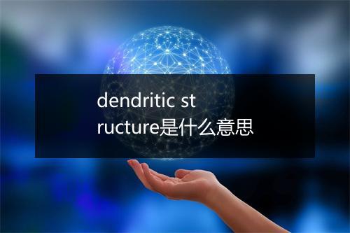 dendritic structure是什么意思