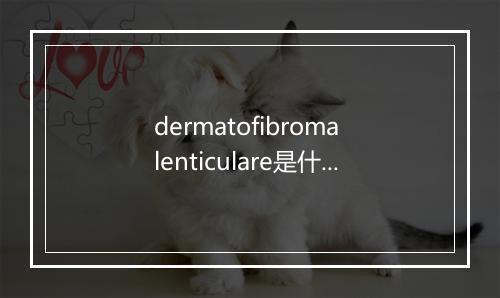 dermatofibroma lenticulare是什么意思