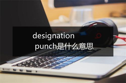 designation punch是什么意思