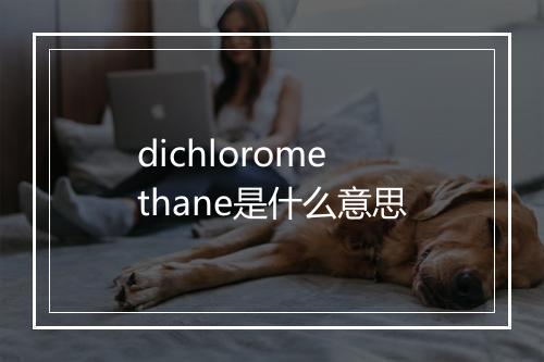 dichloromethane是什么意思