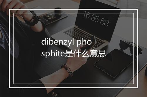 dibenzyl phosphite是什么意思