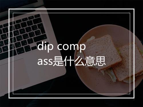 dip compass是什么意思