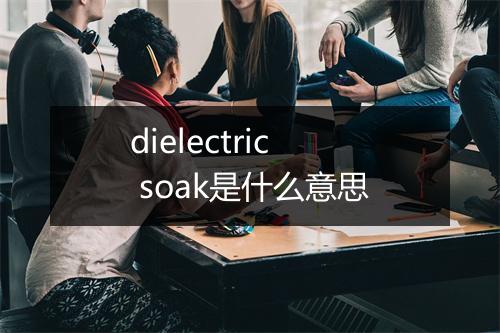 dielectric soak是什么意思