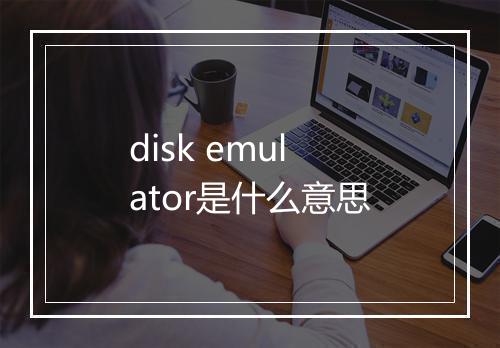 disk emulator是什么意思