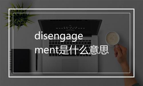 disengagement是什么意思