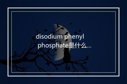 disodium phenyl phosphate是什么意思