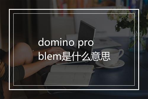 domino problem是什么意思