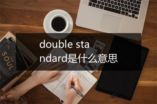 double standard是什么意思